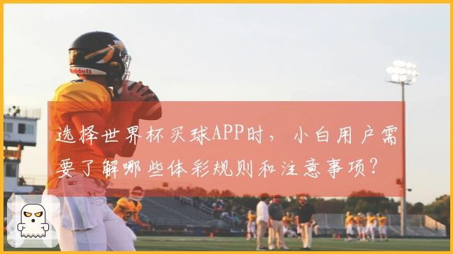 选择世界杯买球APP时，小白用户需要了解哪些体彩规则和注意事项？