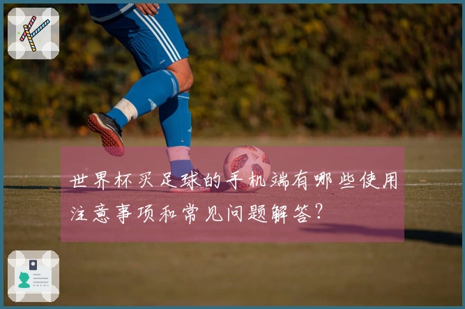 世界杯买足球的手机端有哪些使用注意事项和常见问题解答？